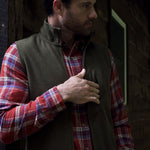 Man wearing Apex Full Zip Vest